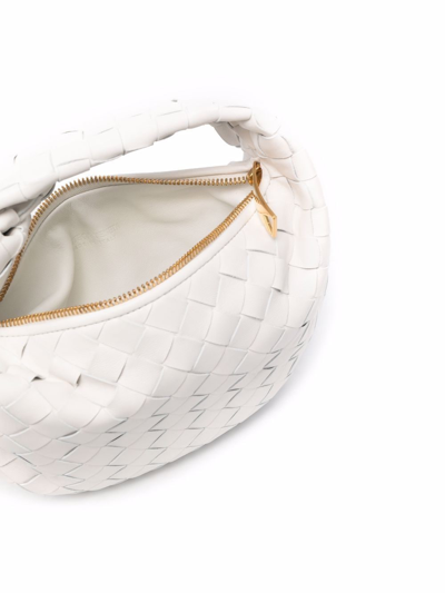 Shop Bottega Veneta Bv Mini Jodie Bag In White-gold