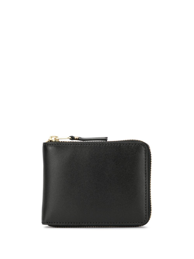 Shop Comme Des Garçons Comme Des Garcons Wallet Classic Leather Line Wallet In Black
