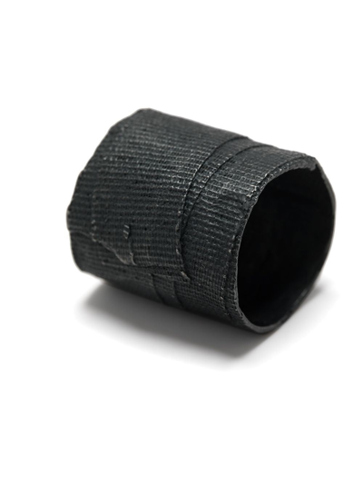 Shop Detaj Short Bandage Ring In Black