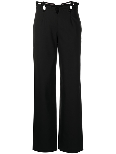 Shop Dion Lee Women Rope Macrame Trouser In Black