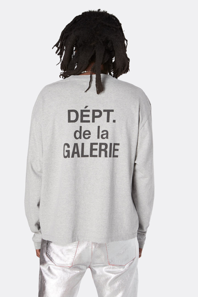 Shop Gallery Dept. Men French Collector Long Sleeve Tee In Heather Grey