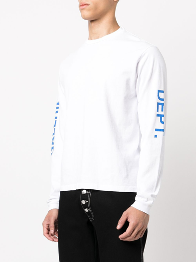 Shop Gallery Dept. Men French Collector Long Sleeve Tee In White