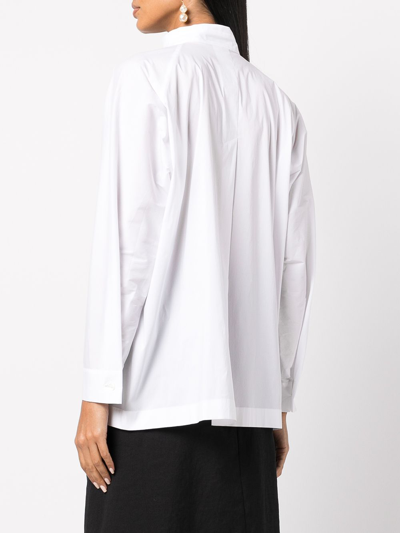 Shop Issey Miyake Women Fine Shirt In 01 White