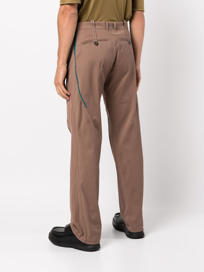 Kiko Kostadinov Itten Darted Trouser Brown Green | ModeSens