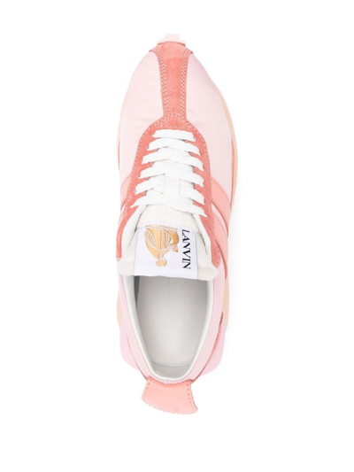Shop Lanvin Women Bumpr Sneakers In Light Pink/light Pink