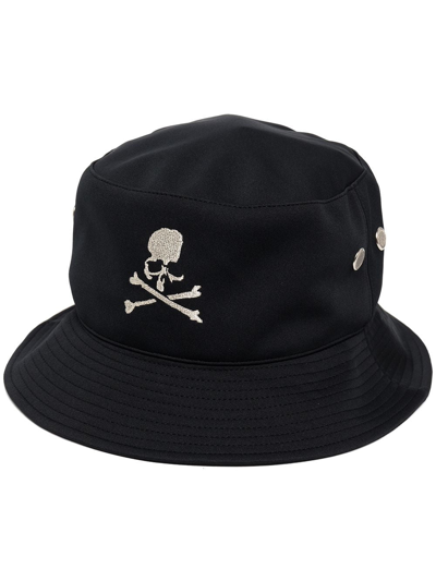Shop Mastermind Japan Basic Logo Bucket Hat In Black