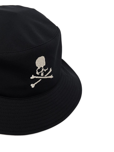 Shop Mastermind Japan Basic Logo Bucket Hat In Black