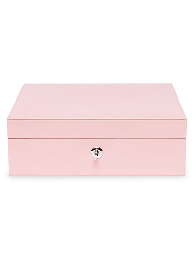 Shop Rapport London Jessica Leather Jewelry Box In Blush