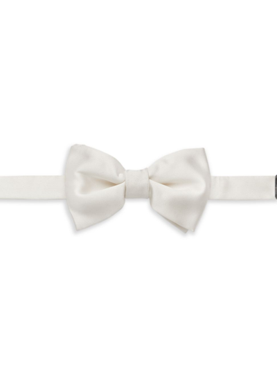 Shop Saks Fifth Avenue Men's Collection Silk Bowtie In White