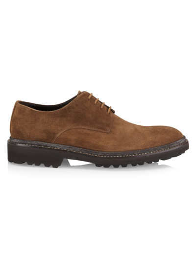 Shop To Boot New York Men's Brookdale Suede Oxfords In Softy Marrone