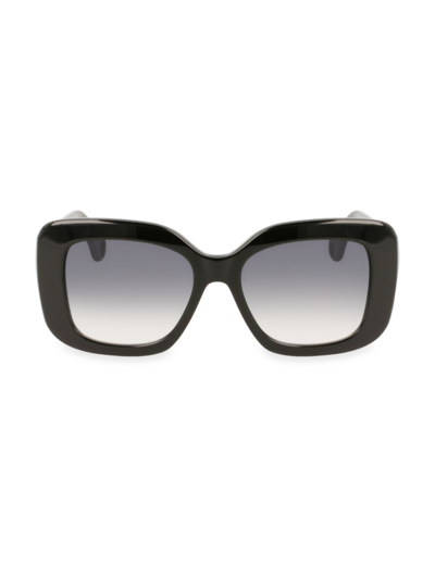Shop Lanvin Women's Mother & Child 53mm Square Sunglasses In Black