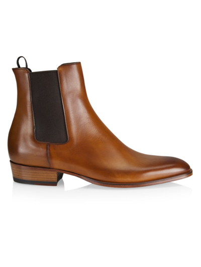 Shop To Boot New York Men's Myles Leather Chelsea Boots In Crust Tobacco