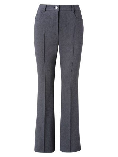 Shop Akris Women's Stretch Bootcut Trousers In Graphite