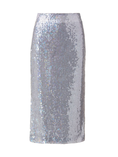 Shop Akris Women's Sequined Pencil Skirt In Light Melange