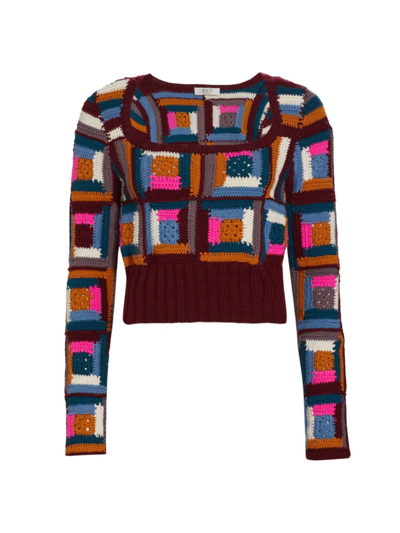 Shop Sea Women's Camryn Crocheted Sweater In Neutral