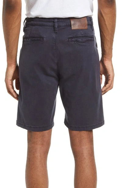 34 Heritage Nevada Flat Front Shorts In Navy Soft Touch