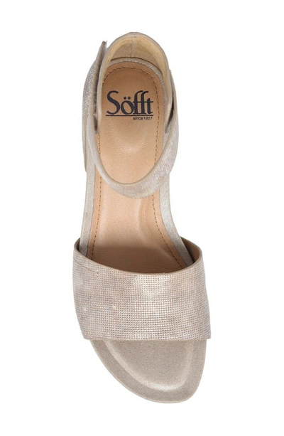 Shop Söfft Vexie Wedge Sandal In Taupe