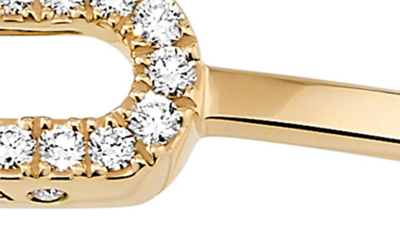 Messika Move Uno Pavé Diamond Bangle In Yellow Gold