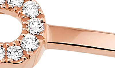 Shop Messika Move Uno Pavé Diamond Bangle In Pink Gold