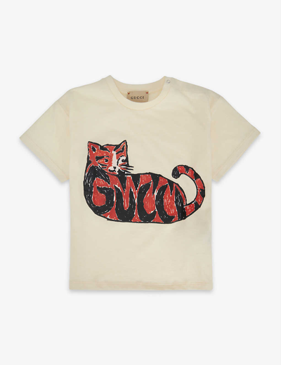 Gucci Baby Printed Cotton T-shirt In Sunkissed/mc | ModeSens