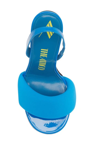 Shop Attico Rem Slingback Sandal In Turquoise