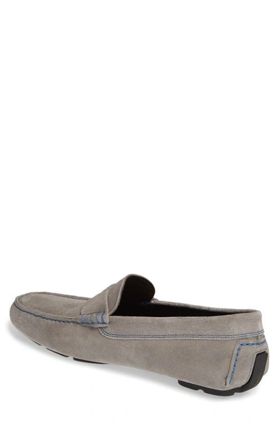 Shop To Boot New York Driving Shoe In Grey Suede