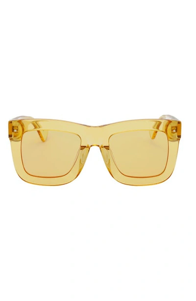 Shop Grey Ant Status 51mm Square Sunglasses In Yellow/ Yellow