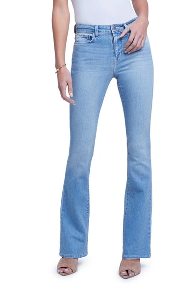 Shop L Agence Selma Sleek Baby Bootcut Jeans In Melrose