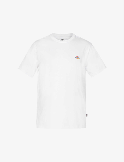 Shop Dickies Mapleton Brand-print Cotton-jersey T-shirt In White