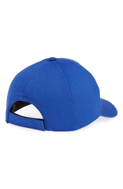 Shop Versace First Line Medusa Studded Baseball Cap In Royal Blue/ Silver