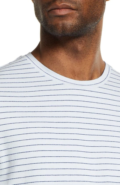 Shop Theory Clean Oblique Stripe T-shirt In Opal/ Eclipse