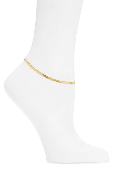 Shop Luv Aj The Mercer Chain Anklet In Gold