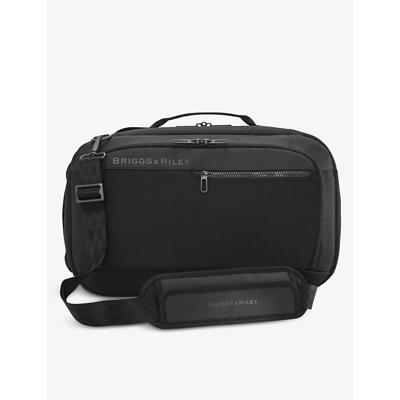 Shop Briggs & Riley Convertible Nylon Backpack Duffle Bag In Black