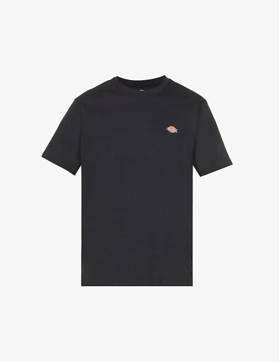 Shop Dickies Men's Black Mapleton Brand-print Cotton-jersey T-shirt