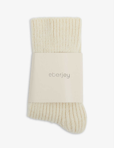 Shop Eberjey Womens Bone Eb The Ribbed Sock