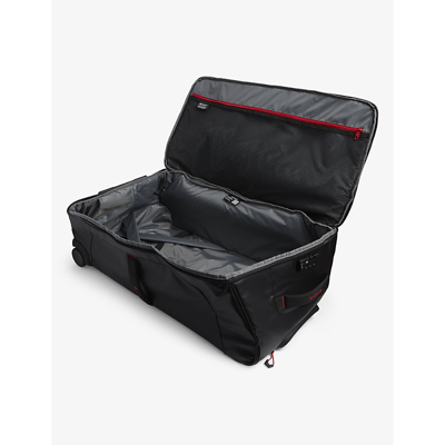 Samsonite Duffle Logo-embossed Recycled-polyester Suitcase In Black