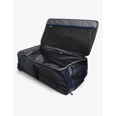 Shop Samsonite Blue Nights Duffle Logo-embossed Recycled-polyester Suitcase