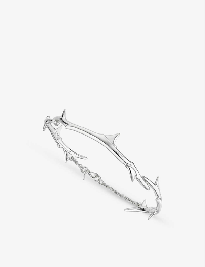 Shop Shaun Leane Women's Silver Rose Thorn Sterling-silver Bracelet