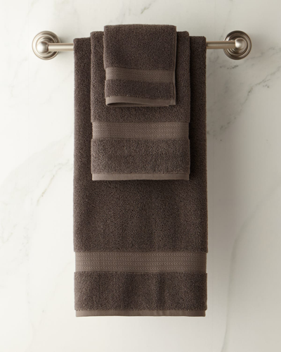 Shop Kassatex Six-piece Essentials Towel Set In Charcoal