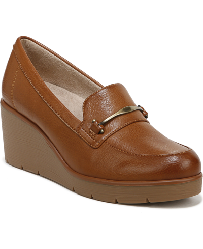 Shop Soul Naturalizer Achieve Wedge Loafers In Tan Faux Leather