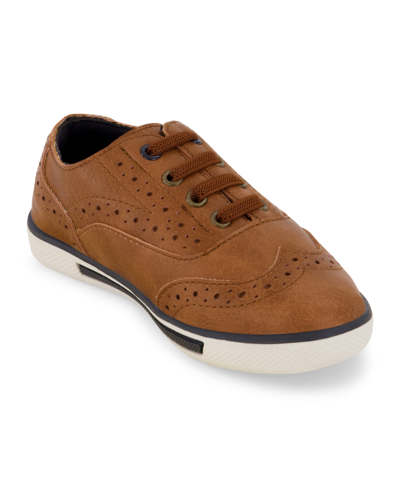 Shop Kenneth Cole New York Toddler Boys Lace Up Dress Shoes In Cognac