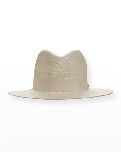 Shop Rag & Bone Straw Panama Hat In Navy