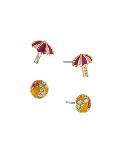 Shop Ava Nadri Women's Beach Earring Set, 2 Piece In Gold-plated