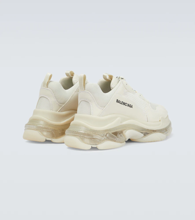 Shop Balenciaga Triple S Sneakers In Light Beige