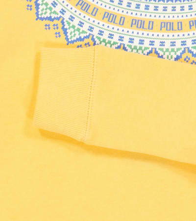 Shop Polo Ralph Lauren Cotton-blend Jersey Sweater In Empire Yellow