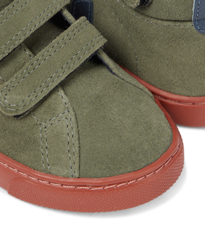 Shop Veja Esplar Mid-rise Nubuck Sneakers In Mid Nautico Rust Sole