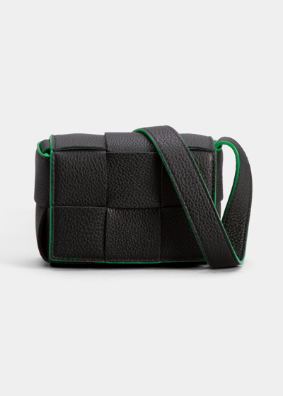 Men's Mini Intrecciato Leather Crossbody Bag