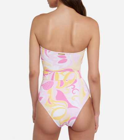 Alexandra Miro Whitney Printed Swimsuit In Pink Yellow Paisley