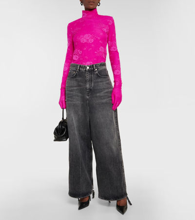 【未使用】BALENCIAGA Low Crotch Jeans ブラック BALENCIAGA Low Crotch denim pants Balenciaga Destroyed Low