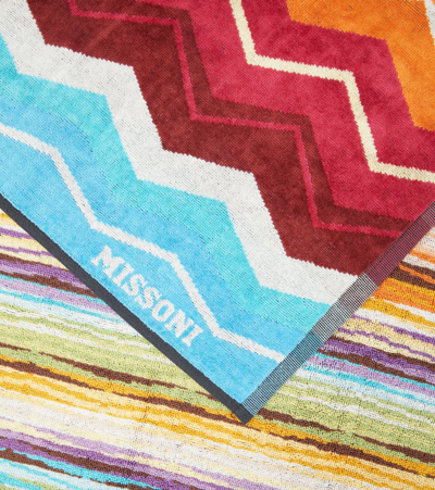 Missoni Hugo Cotton Beach Towel In Multi